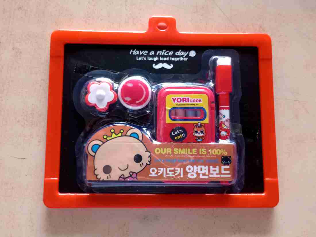 Magnetic 2 in 1 slate- Cute Cartoon Whiteboard Writing Set for Kids