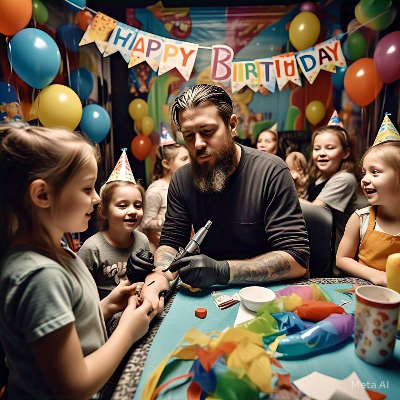 Kids Birthday Party Tattoo Artists Near Me in Bangalore | Fun Temporary Tattoos Service for Kids at Parties | Creative Theme based Tattoo Artists for Kids Birthday Parties | Safe & Non-Toxic Kids Tattoos | Available Exclusively in Bangalore | Arjoos