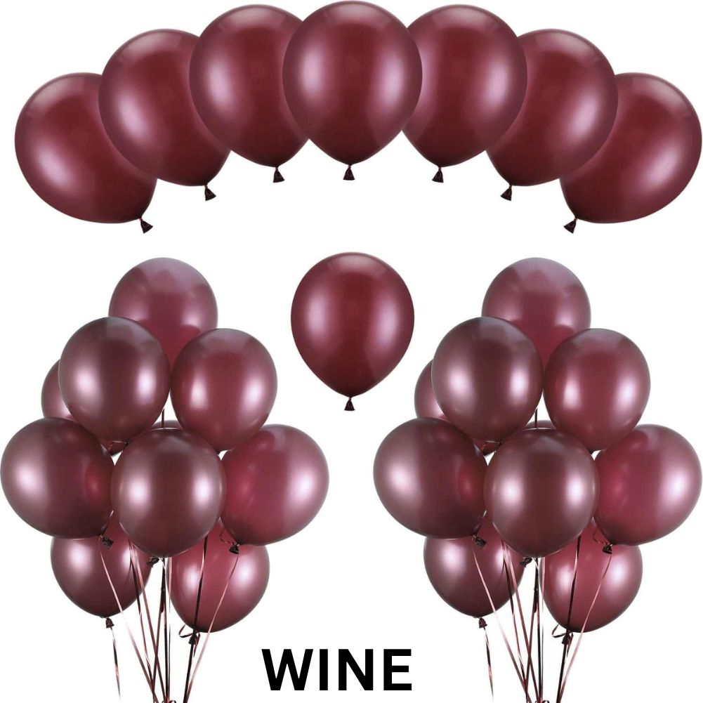Arjoos | Retro Balloons for Birthday Decoration,9 inch Set of 100pcs ( Multicolour )