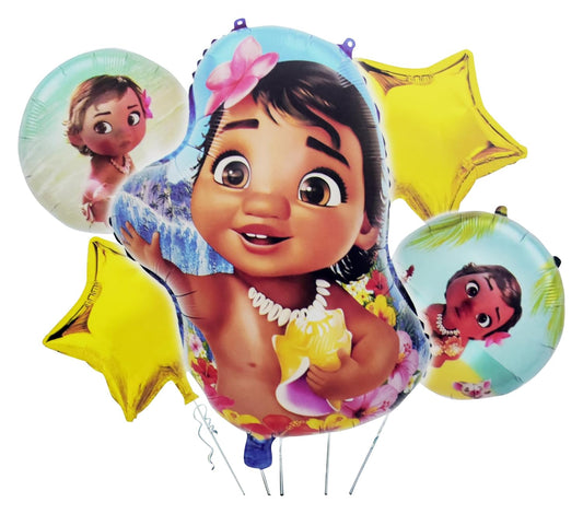 Arjoos | Moana Theme Foil Balloons - Perfect for Birthday Decorations, Parties, and Celebrations - Baby Shower Moana Themed Party Decorations  | Party supplies Kit For Birthday Parties - 1pcs .