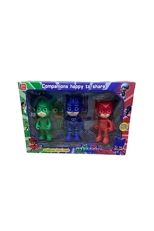Arjoos | Superhero Action Figure Toy Set – 3-Pack of Catboy, Gekko & Owlette Figures | Gift Boxed Kids Toys, Collectible Playset, Cartoon Character Toys for Boys & Girls Ages 3+ | Pack of 1