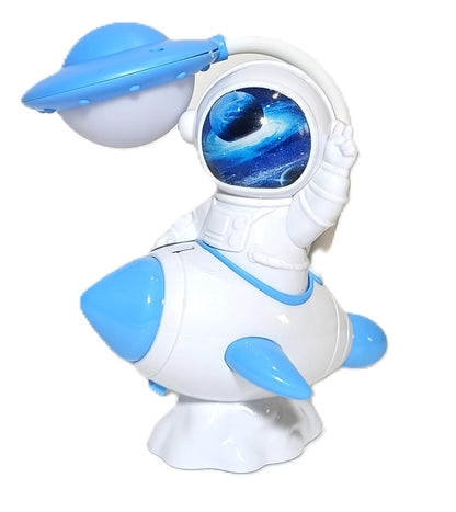 Arjoos | Space Astronaut Night Lamp for Kids – Cute Space-Themed Bedside Light in Blue & White | Eye-Friendly Soft LED Light | Perfect for Baby Nursery, Kids Room & Gifts | Birthday Gifts for Kids - Pack of 1 - ( Ages - 3+ )