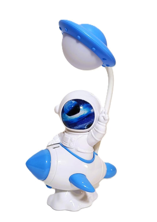 Arjoos | Space Astronaut Night Lamp for Kids – Cute Space-Themed Bedside Light in Blue & White | Eye-Friendly Soft LED Light | Perfect for Baby Nursery, Kids Room & Gifts | Birthday Gifts for Kids - Pack of 1 - ( Ages - 3+ )