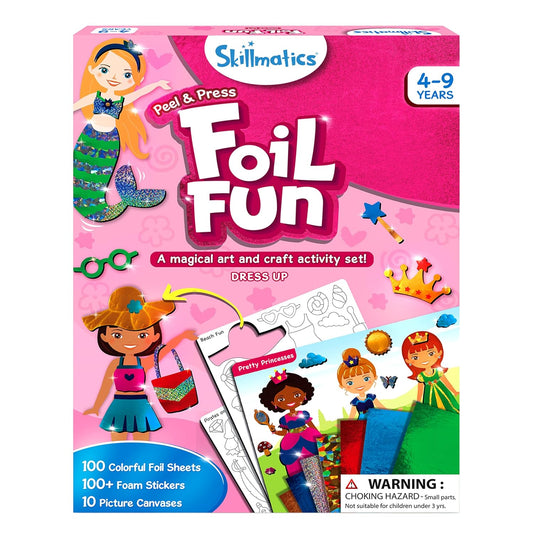 Arjoos | Foil Fun Dress Up, No Mess Art for Kids, Craft Kits & Supplies | DIY Creative Activity | Gifts for Girls & Boys | Birthday Gifts for Kids - Pack of 1