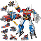 Arjoos | 8-in-2 Transforming Robot Car Building Toys for Boys Ages 8-12 – STEM Robot, Aircraft & Ship Construction Kit – Best Gift for Kids Age 10+, Christmas & Birthday Present | Pack of 1