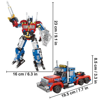 Arjoos | 8-in-2 Transforming Robot Car Building Toys for Boys Ages 8-12 – STEM Robot, Aircraft & Ship Construction Kit – Best Gift for Kids Age 10+, Christmas & Birthday Present | Pack of 1