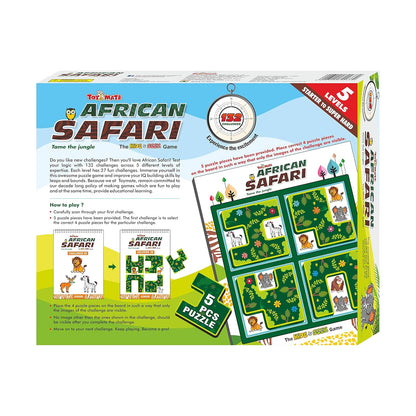 Arjoos | African Safari - The HIDE N SEEK Jungle Game | A Smart Fun Activity Games Toys | Brain IQ Development Puzzles for Kids  | Birthday Gift For Kids - ( Ages - 5 to 9 )