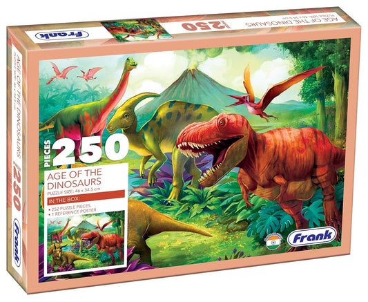 Arjoos | Age of The Dinosaurs Jigsaw Puzzle  (250 Pieces) | Fun & Challenging Brain Booster Games | Engaging Puzzle for Focus and Memory - Birthday Gift for Boys & Girls - ( Ages - 9+ )