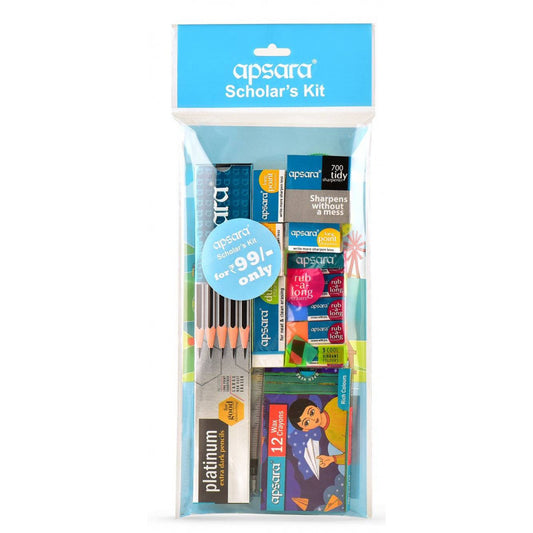 Arjoos | Apsara Scholars Kit  | Stationery Kit for Kids | Empowering Young Minds for Academic Success! | Birthday Return Gift for Kids - ( Age 3+ ).