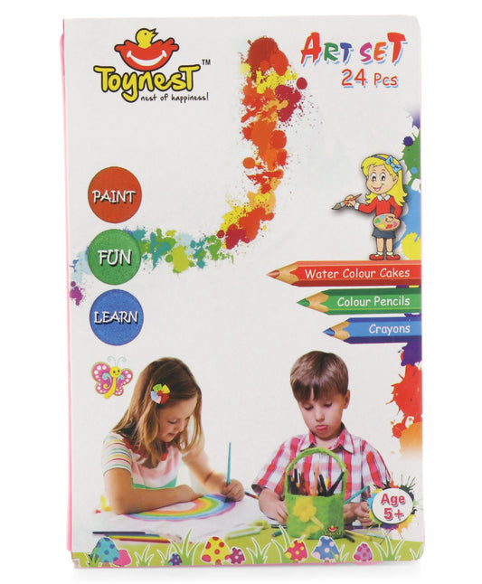 Arjoos | Art Set - 24-Piece | Art Drawing Crayon & Water Colour Set | Perfect for Artists of All Ages | Birthday Gifts For Kids - ( Ages - 5+ Years )