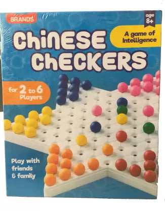 Arjoos | Chinese Checkers Hexagon with Plastic Marbles Board Games | Family Game Perfect Adults and Kids | Birthday Gifts for Kids - Pack of 1 - ( Age - 3+ )
