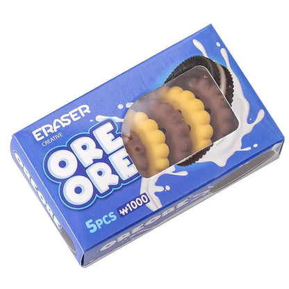 Arjoos |  Cookies Erasers Set - 5pcs in a Box |  Deliciously Fun School Supplies |   Cute & Collectible Cookie Design | Perfect for Kids & Collectors |  Birthday Gifts For Kids - ( Ages - 3+ Years )
