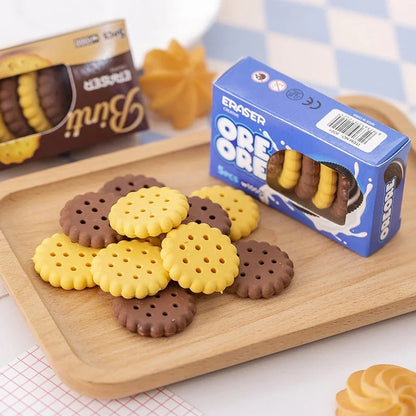 Arjoos |  Cookies Erasers Set - 5pcs in a Box |  Deliciously Fun School Supplies |   Cute & Collectible Cookie Design | Perfect for Kids & Collectors |  Birthday Gifts For Kids - ( Ages - 3+ Years )