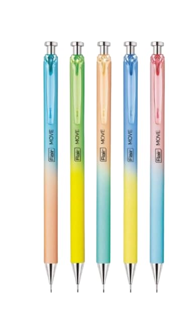 Arjoos | Proton Stationery Kit – 6 Extra Dark 2B Graphite Pencils (Triangular), Built-in Sharpener, Premium Eraser with Scale & 5 Move 0.7mm Mechanical Pencils – Birthday Gift for Kids – Pack of 1