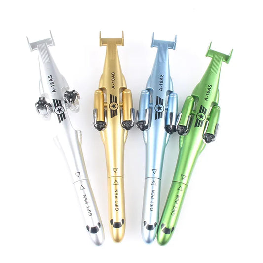 Arjoos | Fighter Jet Shaped Pen for Kids – Cool Airplane Pen Toy for Writing, School, Party Favors & Gifting | Return Gifts for Kids - Set of 1, Multicolour