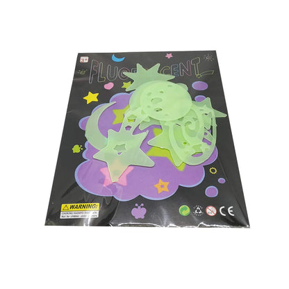 Night Glow in The Dark Wall Sticker| Radium | Galaxy of Stars | Plastic Luminous Fluorescent | Wall Stickers for Kids Room | Wall Stickers for Kids |Blue | for Room Ceiling Removable Sticker