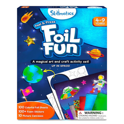 Arjoos | Foil Fun Space, No Mess Art for Kids, Craft Kits & Supplies - up in space | DIY Creative Activity | Gifts for Girls & Boys | Birthday Gifts for Kids - Pack of 1