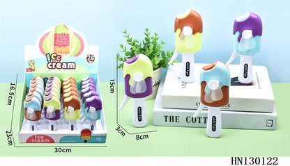 Arjoos | Food-Themed Manual Mini Handy Fan – No Battery Needed | Cute Decompression Toy & Handheld Fan for Kids, Stress Relief, Party Favors & Gifts - Pack of 1 .