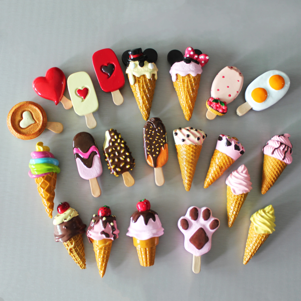 Arjoos | 1Pcs Fridge Magnet Orange bar, Softy, Choco bar, Cake, Donuts Miniature Food | 3D Fridge Magnet | Best Return Gifts for both Boys And Girls | Return Gift For Kids - ( Pack of 1 , Multicolour )
