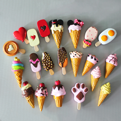 Arjoos | 1Pcs Fridge Magnet Orange bar, Softy, Choco bar, Cake, Donuts Miniature Food | 3D Fridge Magnet | Best Return Gifts for both Boys And Girls | Return Gift For Kids - ( Pack of 1 , Multicolour )