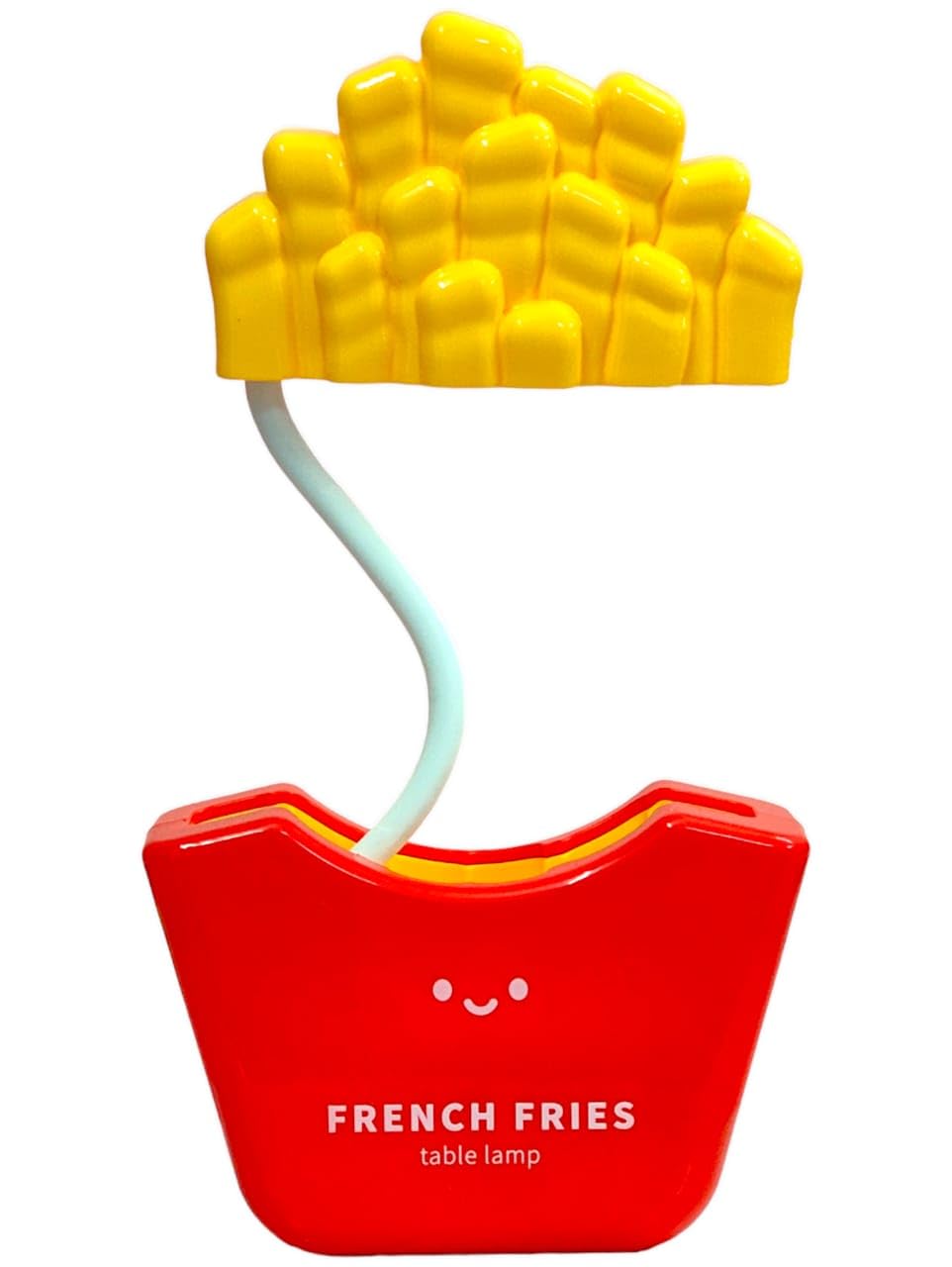 Arjoos | Fries Shaped Desk Light for Kids | Table Night Lamp for Kids Bedroom with Sharpener & Pen Holder Stand for Girls & Boys | Birthday Return Gifts for Kids - Age- 3 +
