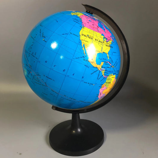 Arjoos | Rotary Model World Globe for School Classroom Teaching Aids Home Desk Decor.