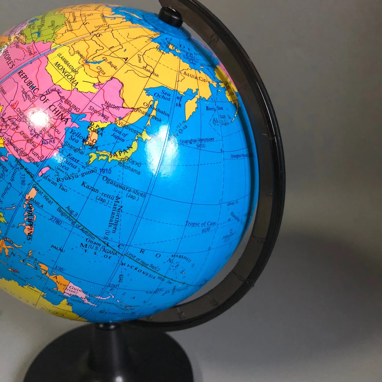 Arjoos | Rotary Model World Globe for School Classroom Teaching Aids Home Desk Decor.