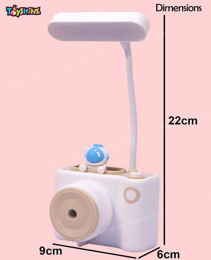 Arjoos | LED 3-in-1 Desk Lamp with Pen Holder & Sharpener – Rechargeable Study Light for Kids | Table Lamp for Home, Office & Study Room | Ideal Birthday Return Gift – Multicolor | Birthday Gifts for Kids - Pack of 1 - ( Ages - 3+ )