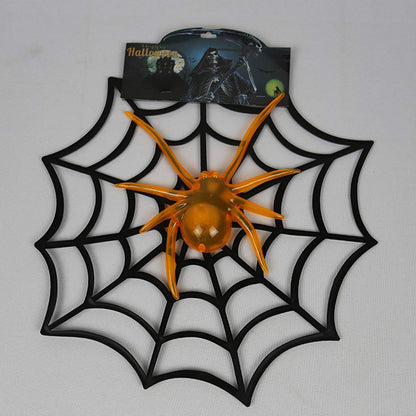 Arjoos | Light-Up Halloween Spider Web Prop – Glowing Novelty Decoration for Haunted House, Yard, or Party | Creepy Crawly Halloween Decor with Lights | Halloween Party Supplies | Pack of 1