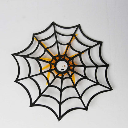 Arjoos | Light-Up Halloween Spider Web Prop – Glowing Novelty Decoration for Haunted House, Yard, or Party | Creepy Crawly Halloween Decor with Lights | Halloween Party Supplies | Pack of 1