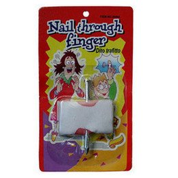 Arjoos | Nail Through Finger Joke | Fake Nail Thru Finger Illusions Trick | joking horrible halloween decoration trick toy , Creative Spoof Funny Trick | Halloween Party Supplies ( Pack of 1 )