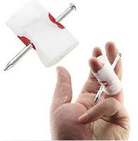 Arjoos | Nail Through Finger Joke | Fake Nail Thru Finger Illusions Trick | joking horrible halloween decoration trick toy , Creative Spoof Funny Trick | Halloween Party Supplies ( Pack of 1 )
