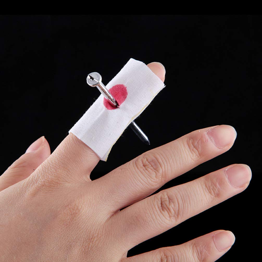 Arjoos | Nail Through Finger Joke | Fake Nail Thru Finger Illusions Trick | joking horrible halloween decoration trick toy , Creative Spoof Funny Trick | Halloween Party Supplies ( Pack of 1 )