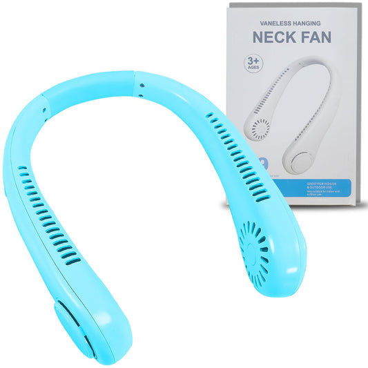 Arjoos | Portable Neck Fan - Hands Free Bladeless Fan | 66 Air Outlet, Headphone Design, Rechargeable, USB Powered Quiet | Birthday Gifts for Kids - Pack of 1 - ( Ages - 3+ )