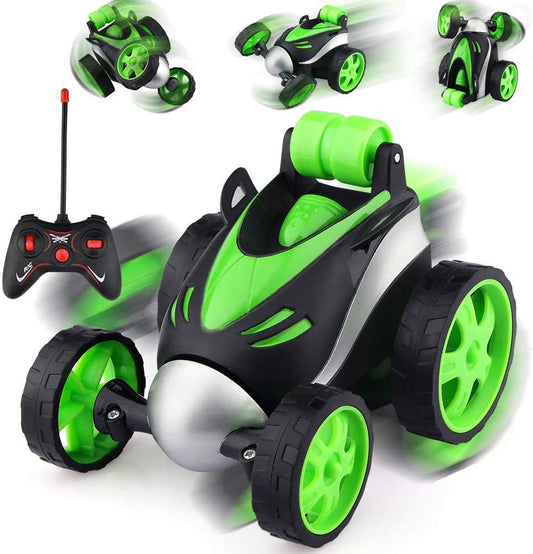 Arjoos | RC Stunt Car for Kids – 360° Rotating Remote Control Car with Flashing Lights & Dual-Sided Driving | High-Speed Electric Toy Car for Boys & Girls | Birthday return Gifts for kids - pack of 1