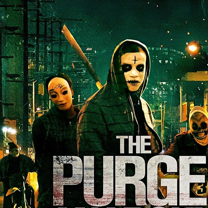 Arjoos | Scary Grey Cross Purge Mask for Halloween – Horror Killer Masquerade Costume for Men | The Purge Anarchy Movie-Inspired Halloween Mask | Pack of 1