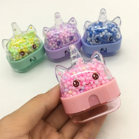 Arjoos | Cute Kawaii Cartoon Unicorn Pencil Sharpener Cute Stationery School Office Supplies for Student Sharpener Prizes Cute Sharpener