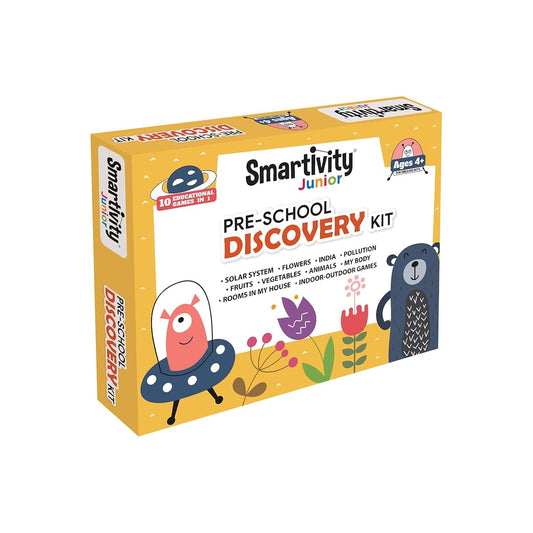 Arjoos | Smartivity Junior Pre-School Discovery Kit | DIY Activity Kit  | Educational & Construction based Activity Game | Birthday Gift For Kids - ( Ages - 4+ Years )