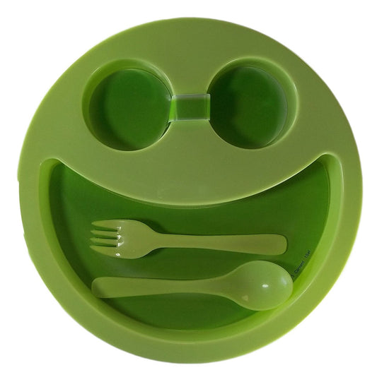 Arjoos | Kids Smiley Face Plates | Fun Return Gifts for Birthday Parties |  Multiple Color Variants | Perfect for Kids | Cute Smiley Plates for Celebrations and Events | Birthday Return Gifts for Kids - 1 pcs