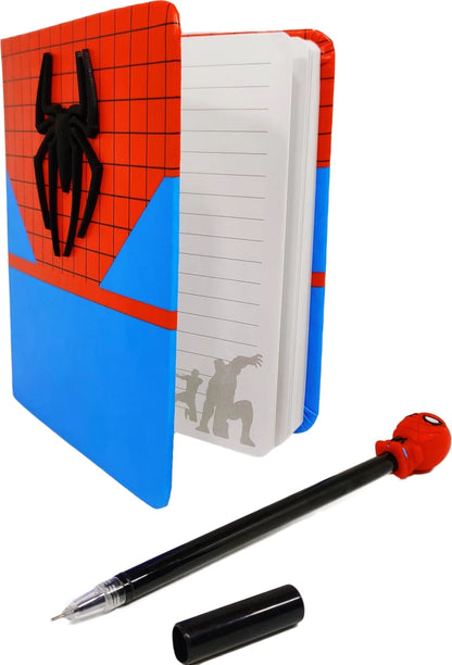 Arjoos |Spider-Man Theme Diary with Magnetic Closure for Kids – Perfect Notebook for Boys and Girls – Great for Writing, Drawing, and Daily Journaling | Return Gifts For Kids - Pack of 1 - ( Multicolour ) .