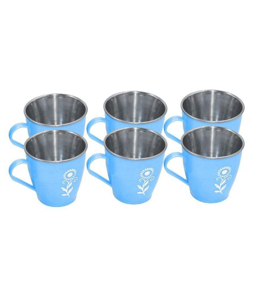 Arjoos | 1Pcs Plastic, Stainless Steel Coffee or tea mug set for children use | for both boys and girls | Return Gift For Kids - ( Pack of 1 , Multicolour )