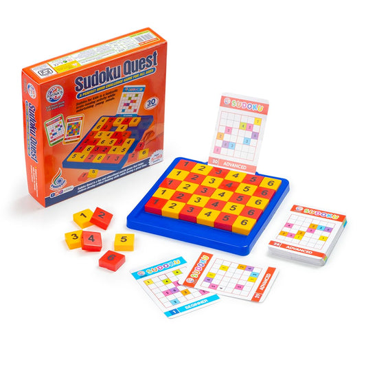 Arjoos | Sudoku Quest | Compact Mind Puzzle Game for Kids & Adults | Travel Board Game | Birthday Gifts for Kids - Pack of 1 - ( Ages - 3+ )