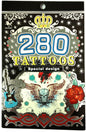Arjoos | Temporary Tattoos (Set of 1 Booklets) for All Age Group | Cute Style | 200+ Tattoo Designs | Body Art Stickers for Fun Party | Kids Birthday Return Gifts