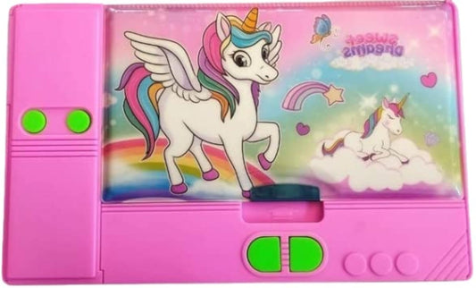 Arjoos | Unicorn Jumbo Pencil Box Comaptible with Unicorn Jumbo Size Pen Box  for Girls Great Stationery Gift | Return Gift | Birthday Gift