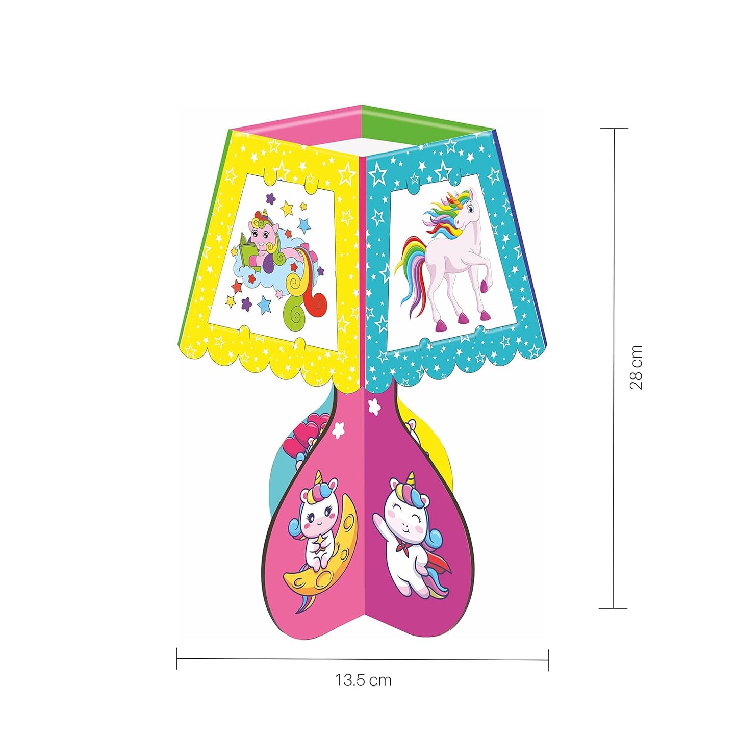 Arjoos | Unicorn DIY Toy Lamp Making Kit | Creative Craft Set with Easy Assembly, Multicolor LED Light, Perfect for Imaginative Play, Room Decor, and Gifts, Fun and Educational Activity for Children | Birthday Gift for Boys & Girls - ( Ages - 3+ )