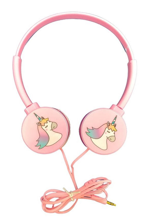Arjoos | Trendy Unicorn Kids Headphones for Girls Kids Teens | Wired Headphones for Kids with Comfortable Headband | 3.5mm Jack and Over The Ear Headset Mic for School Online Classes and Best Gift Item | Multi-Colour variant