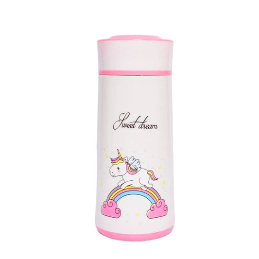 Arjoos | Cute Unicorn Leakproof Cartoon Kids Water Bottle For Kids School, Random Colour 300 ml Bottle | Return Gift For Kids - ( Pack of 1 , Multicolour )