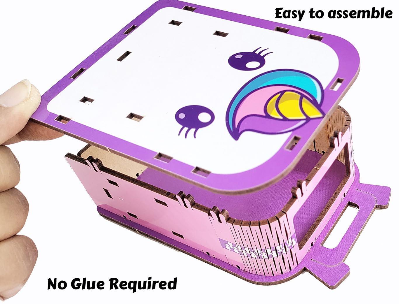 Arjoos | Funvention Unicorn DIY Pen Stand  |  School Bag Pen Stand | 3D Puzzle Art and Craft | Birthday Gift For Kids - ( Ages - 4+ Years )