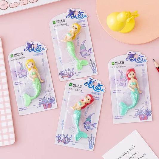 Eraser for Kids – Mermaid ,Soccer & army weapon Theme Erasers Set for Kids, Eraser for Kids Eraser Set for Return Gift, Stationary Set for Kids, Rubber Eraser for Kids, Stationary Set for Kids