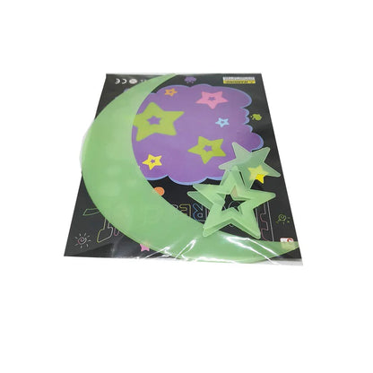 Night Glow in The Dark Wall Sticker| Radium | Galaxy of Stars | Plastic Luminous Fluorescent | Wall Stickers for Kids Room | Wall Stickers for Kids |Blue | for Room Ceiling Removable Sticker